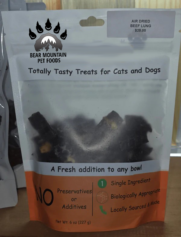 Dehydrated Beef Lung Bites