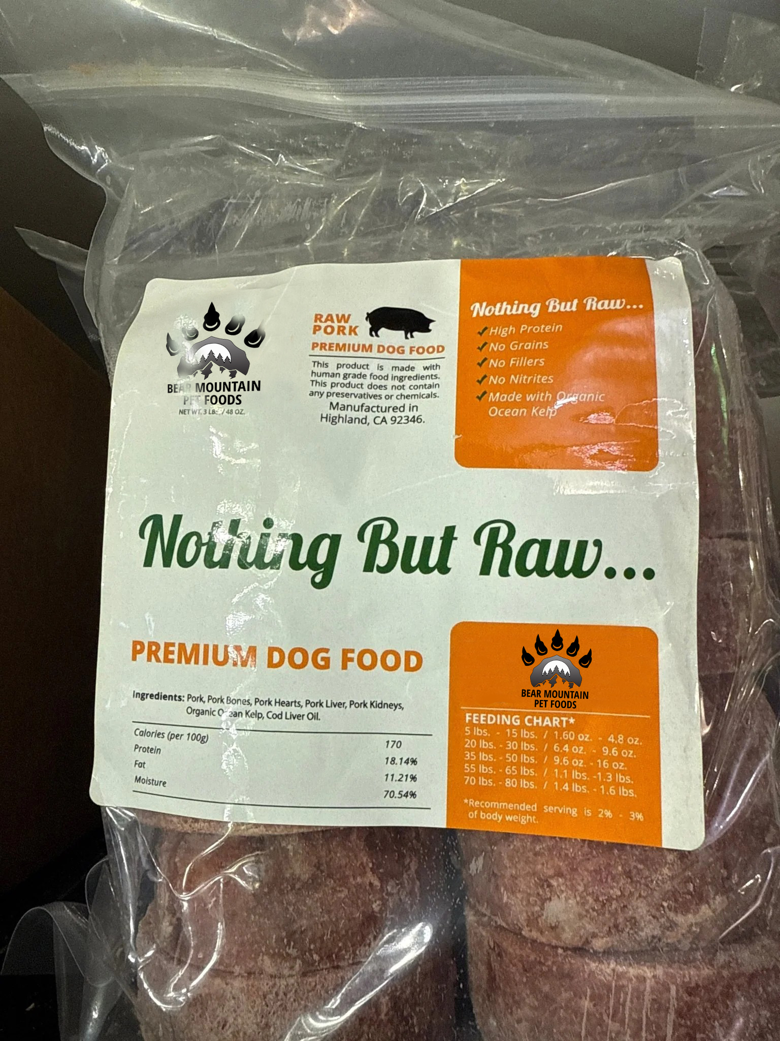 Free Range Pork Patties 3 lbs